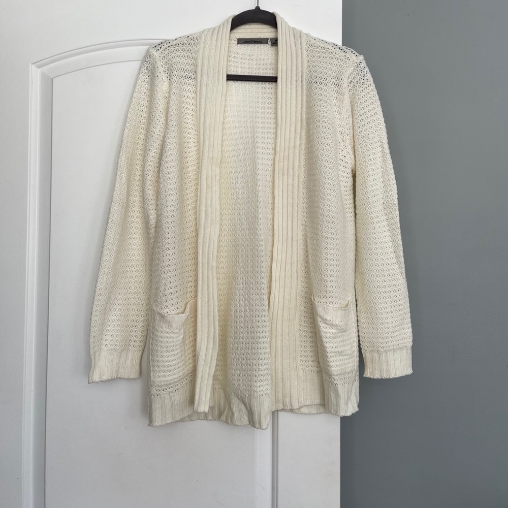 White Cardigan Sweater